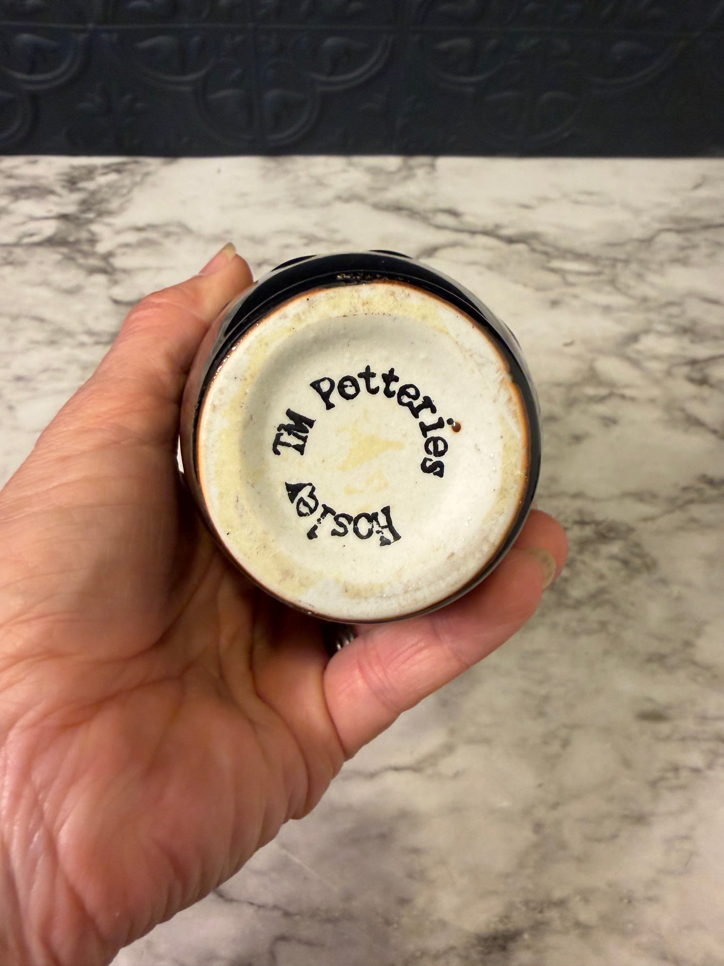 Hosley Red and Black Drip Pottery