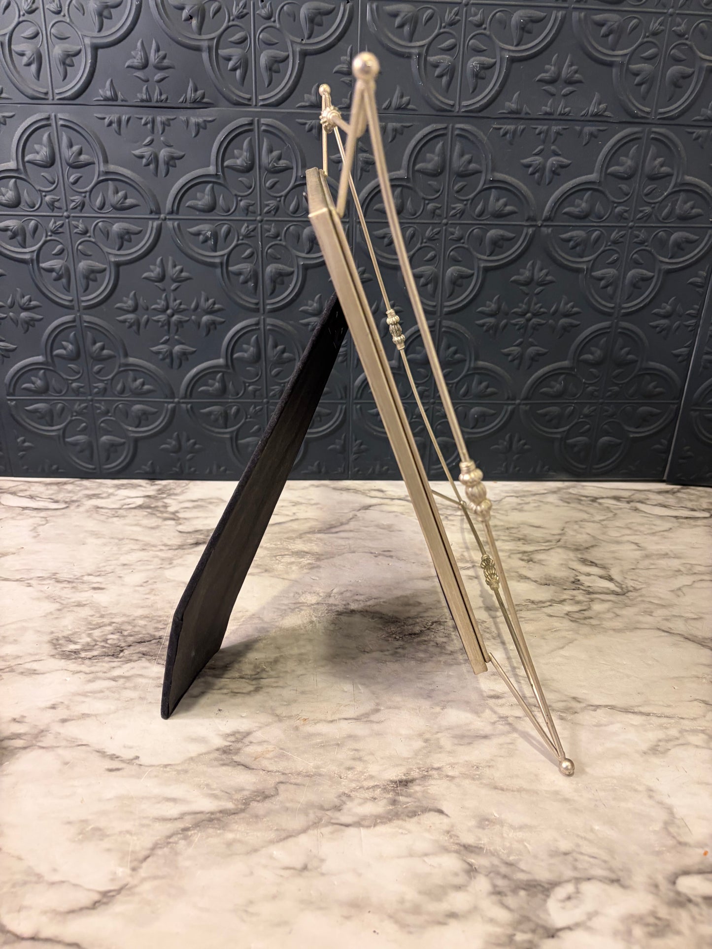 Silvertone Metal Rope Style Frame