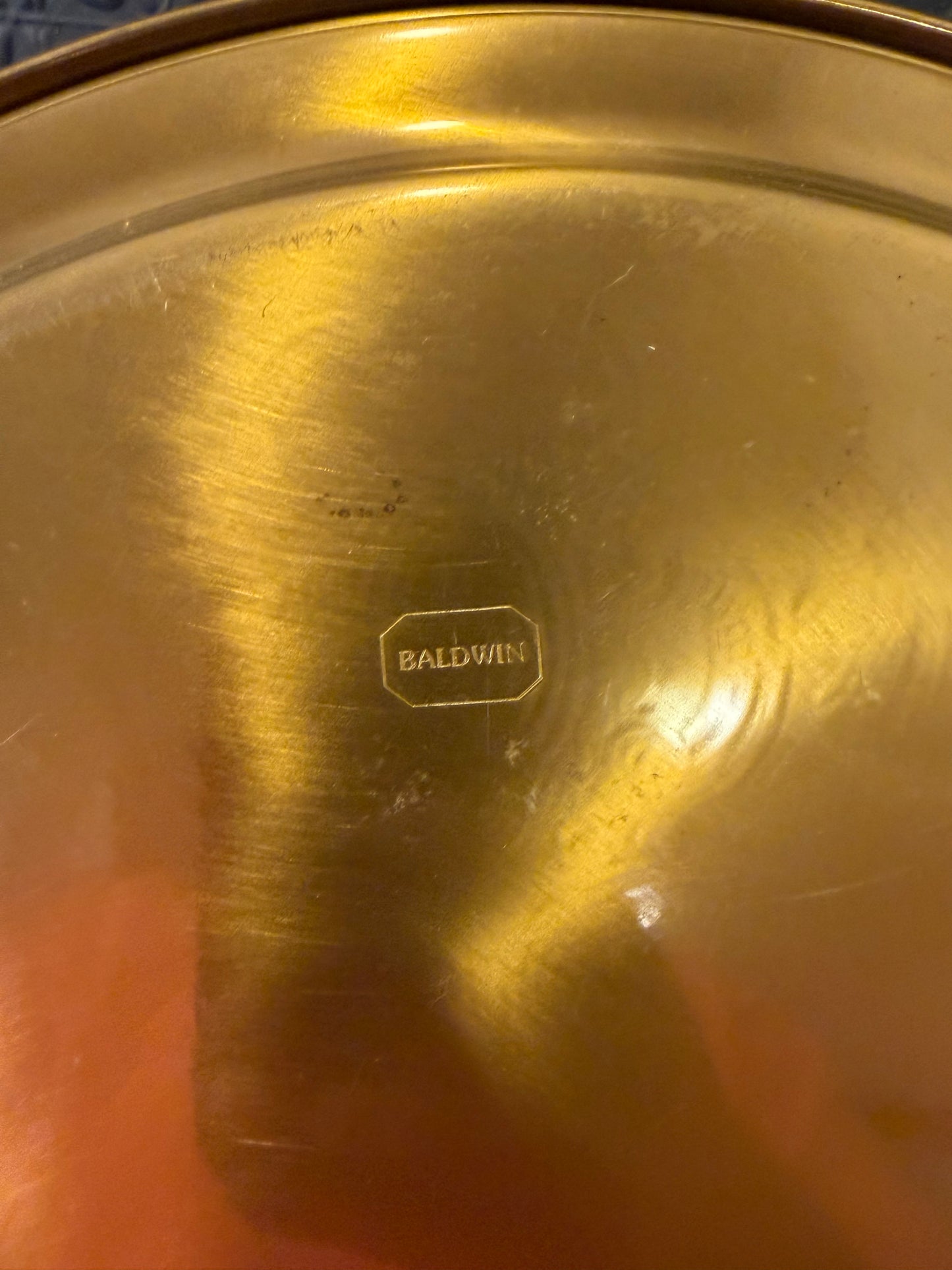 Baldwin Round Etched Tray 14"