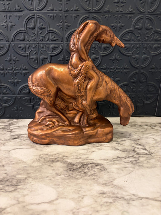 Ceramic Figure End of the Trail