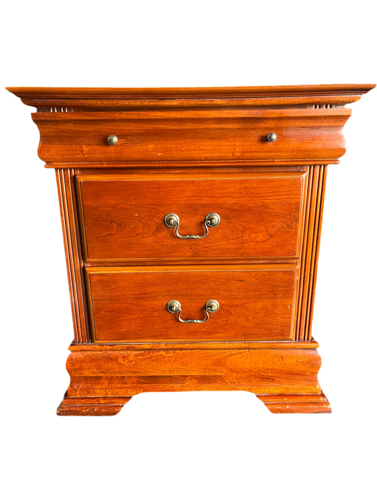 Cherry Night Stand with Rounded top Drawer