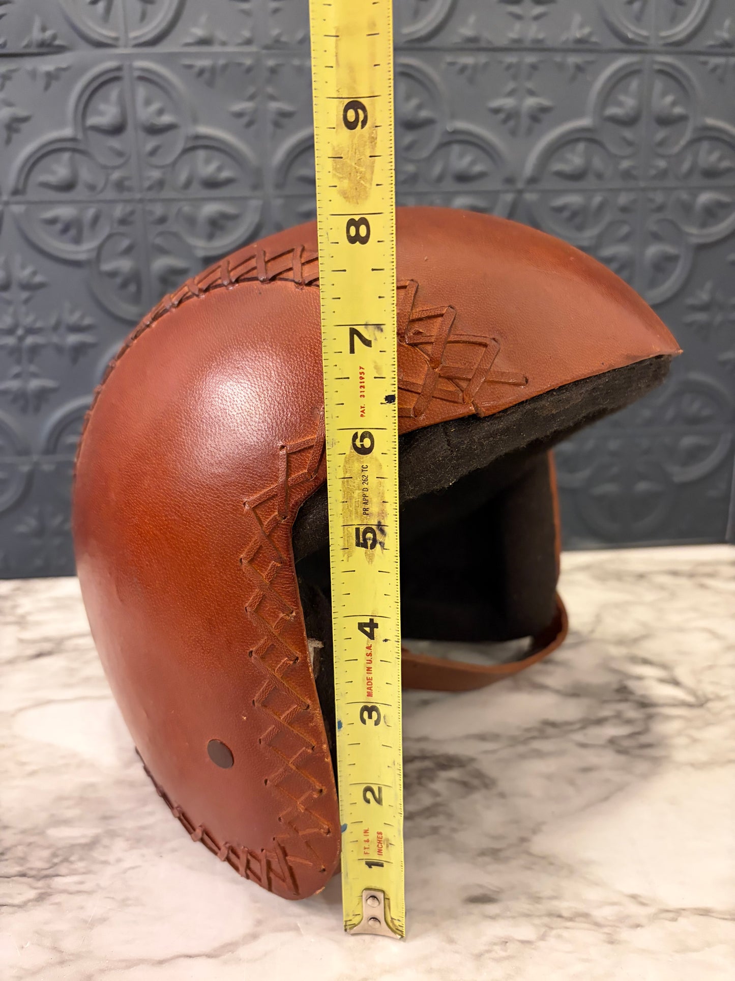 Decorative Leather Helmet