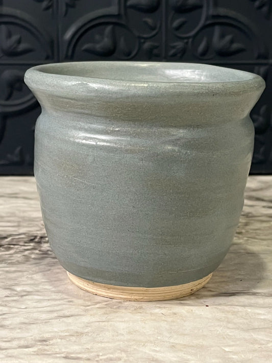 Small Blue Pottery Planter