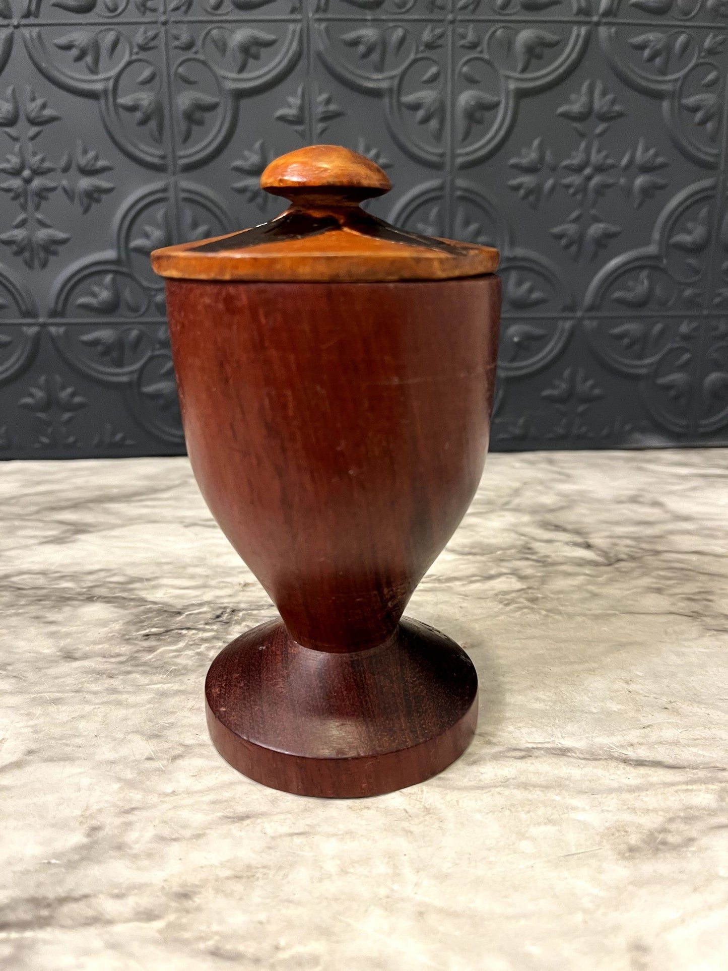 Wood Jar with Lid