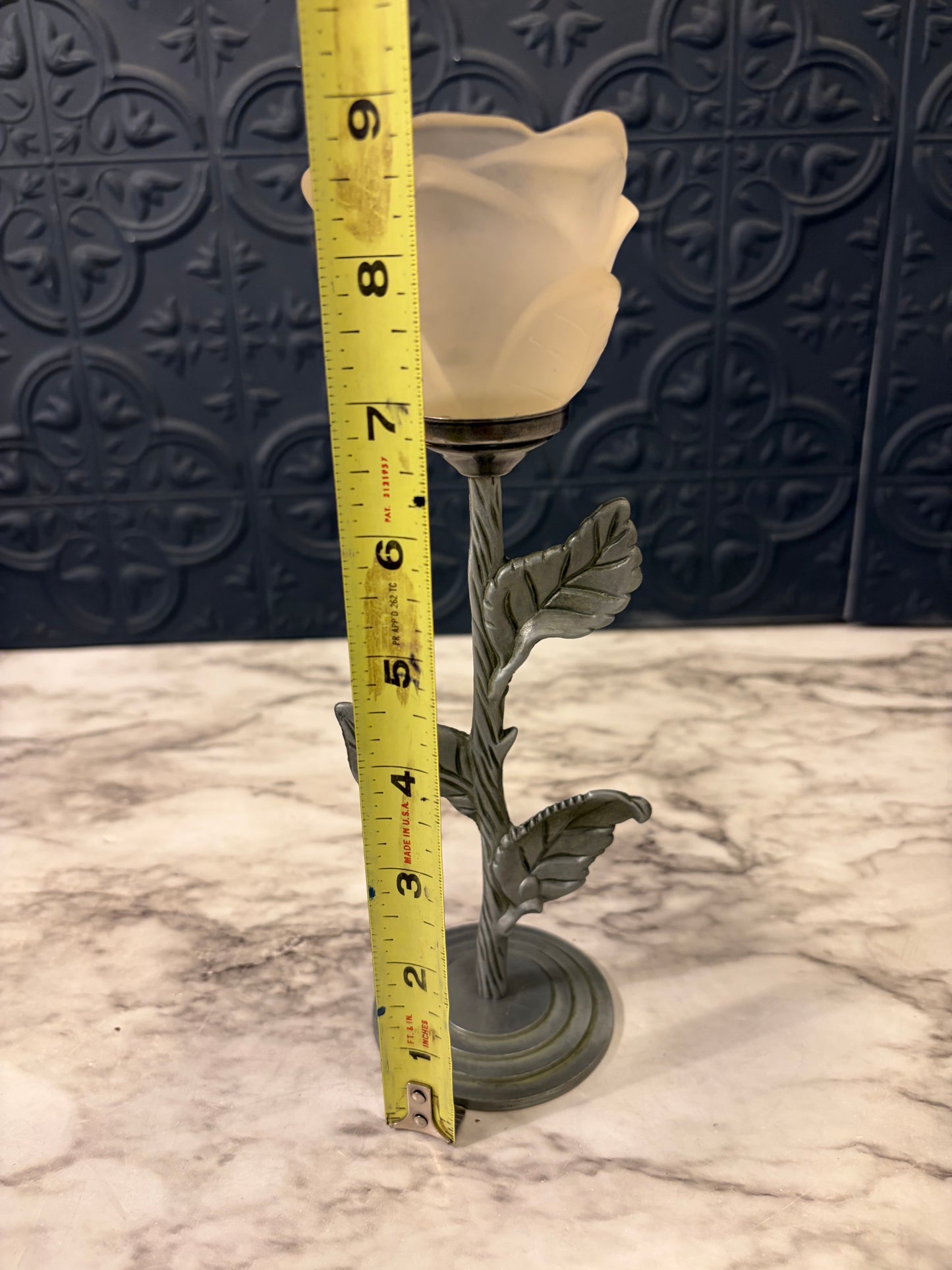 Satin Glass Tulip Votive Holder