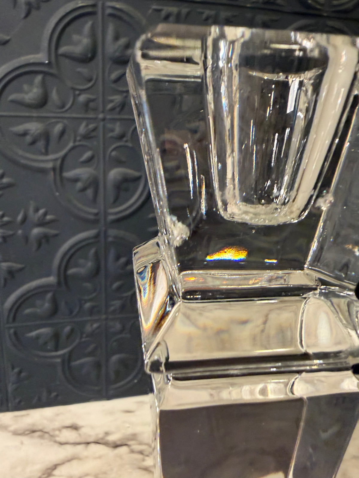 Shannon Crystal Candlestick Set AS IS
