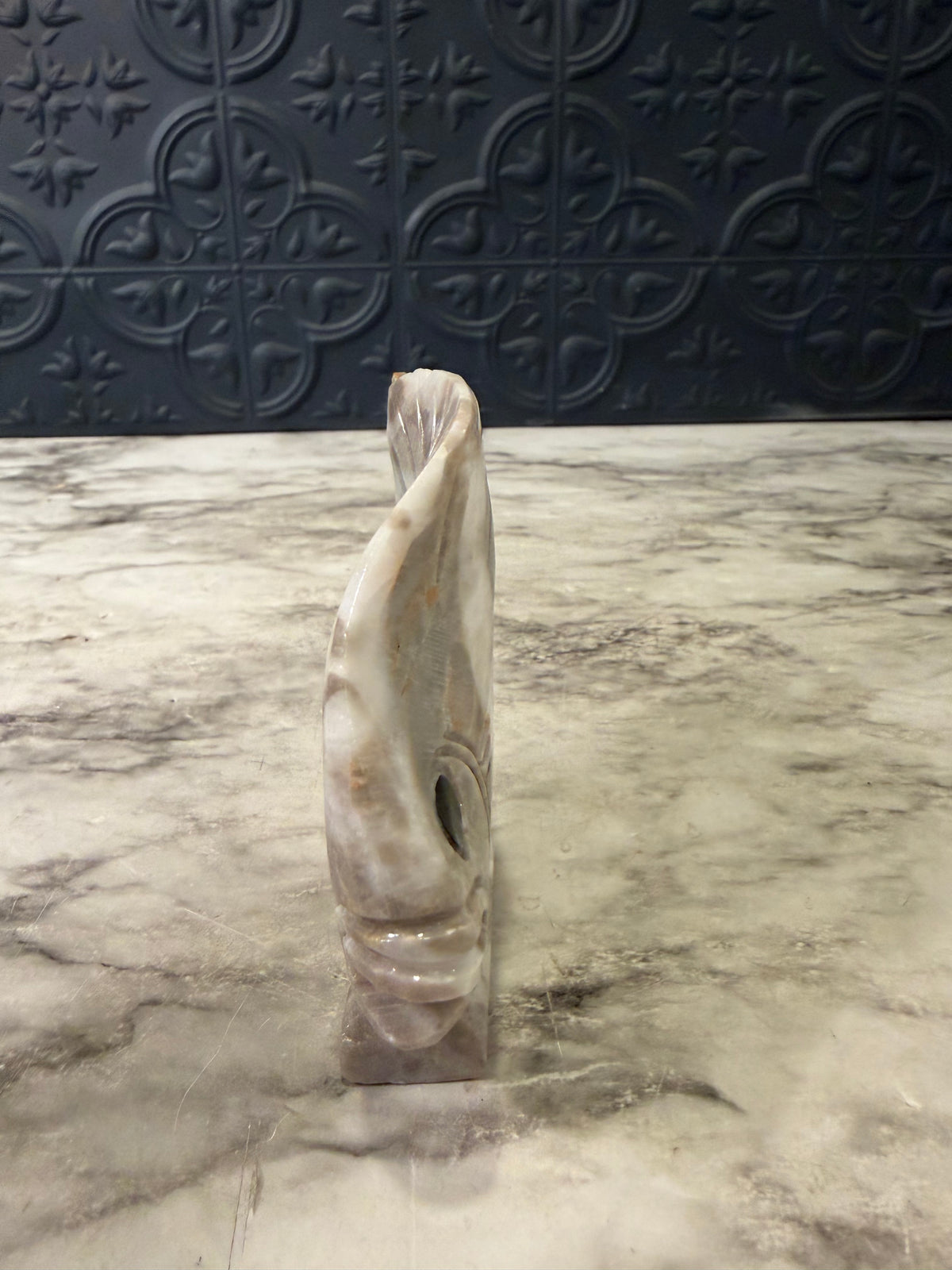 Carves Soapstone 2tone Fish AS IS