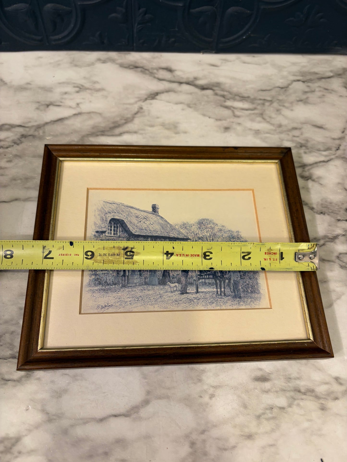 Print of Gentlemen on Wagon