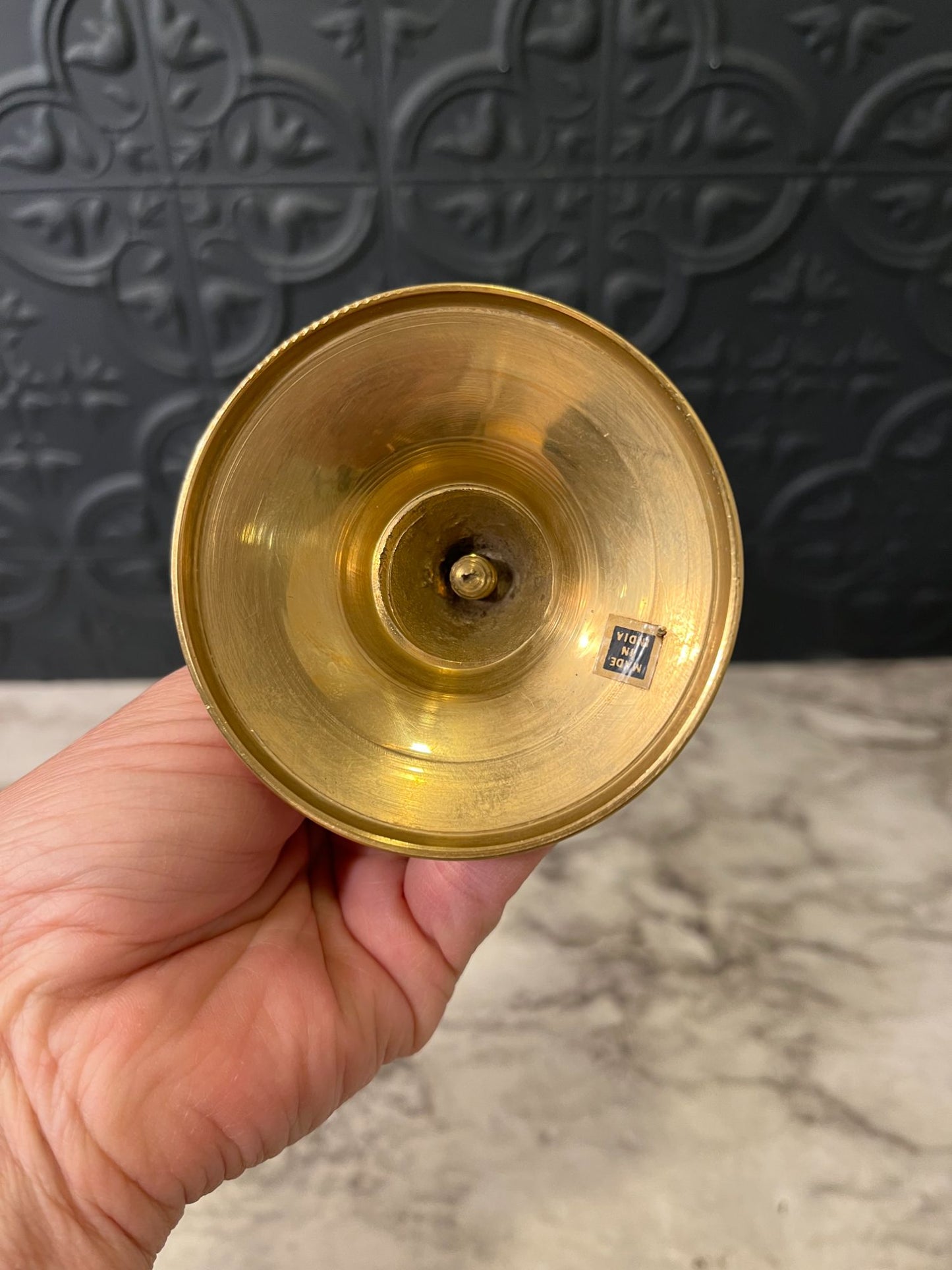 Brass candle holder