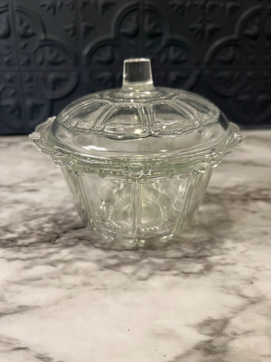 clear Glass Bowl with Lid  Indonesia