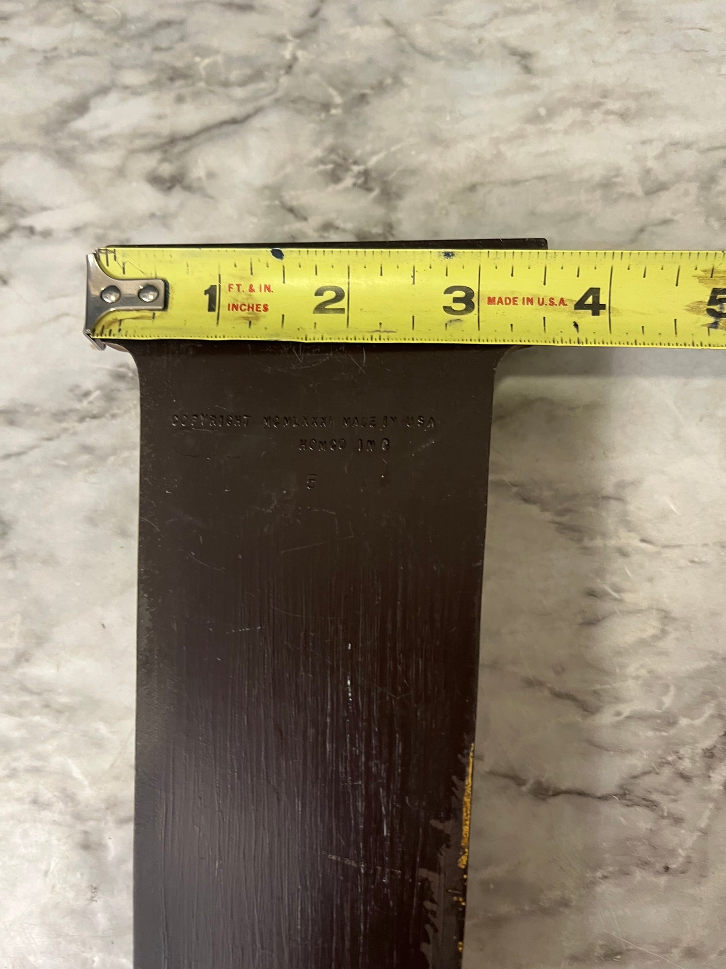 Homco Wall Pocket Brown wood look