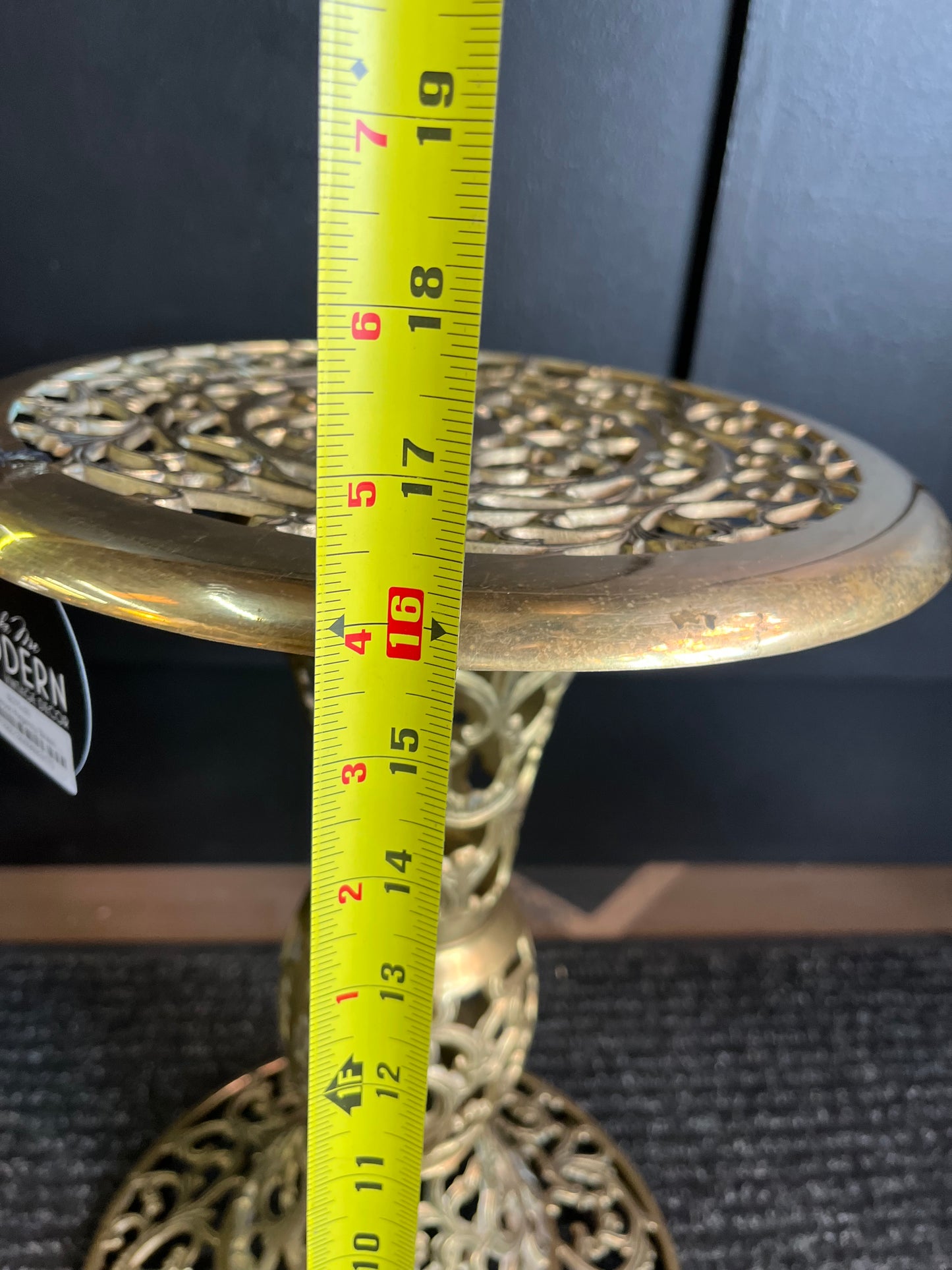 Hollywood Regency Brass Table/plant stand