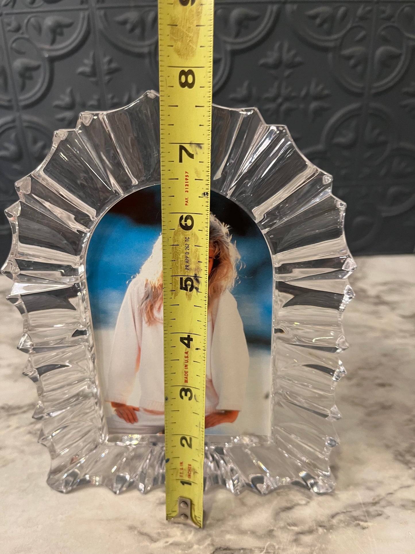 Crystal arch picture frame