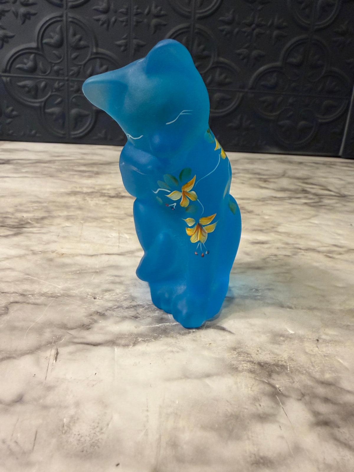 Lenox Fenton Satin Blue Cat