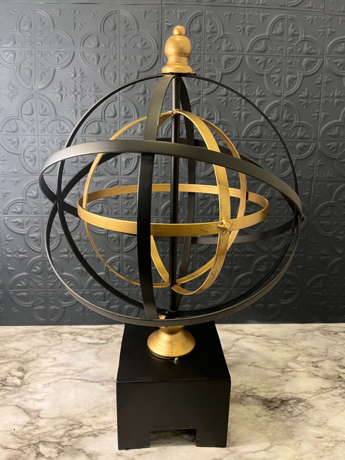 Black and gold Open Sphere