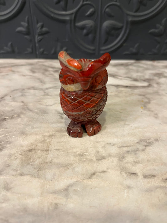 Hand Carved Stone Owl