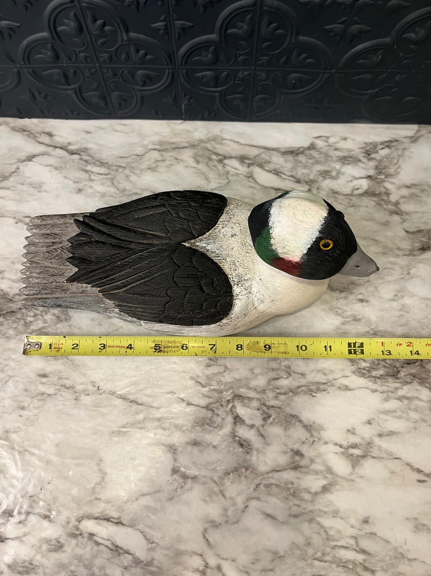Wood Carved Bufflehead Duck