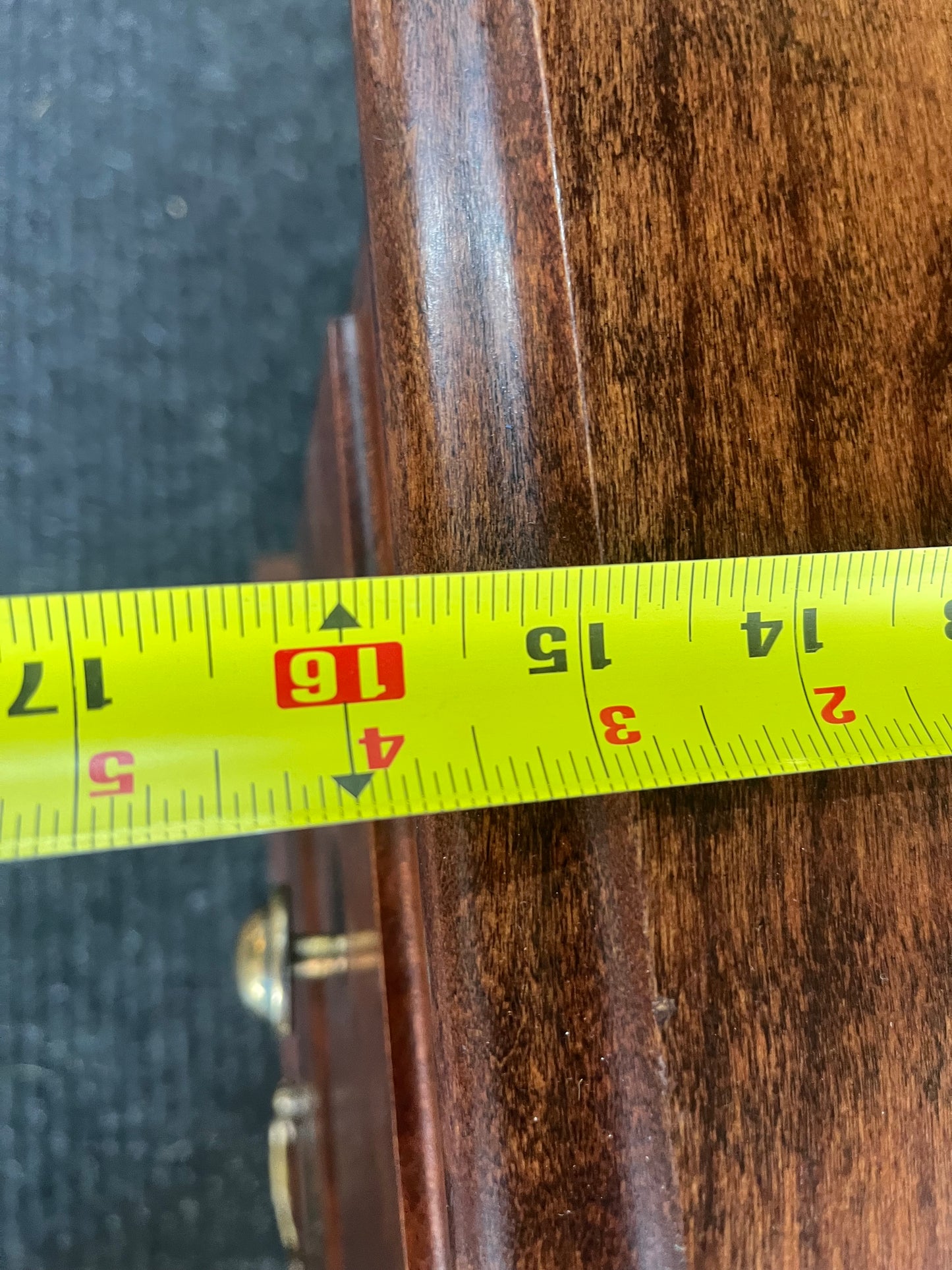 Small Dark 2 Drawer Nightstand