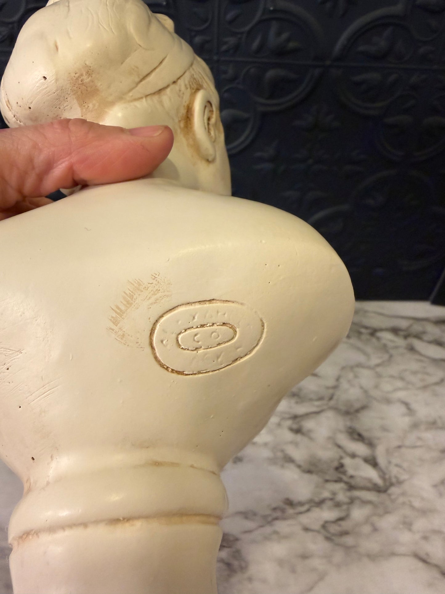 Alexander Backer Co Chalkware Girl Bust