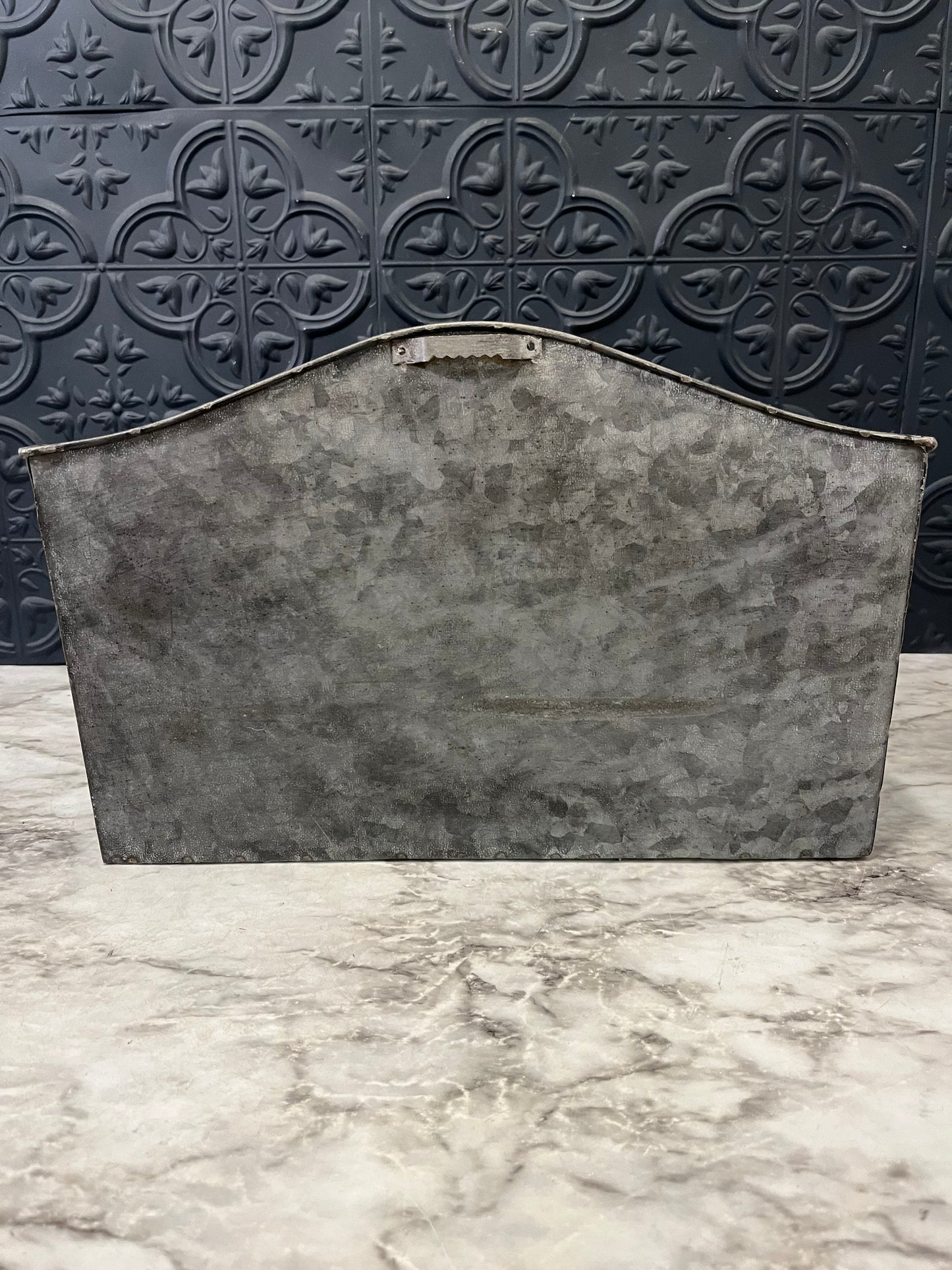 Galvanized Metal Organizer