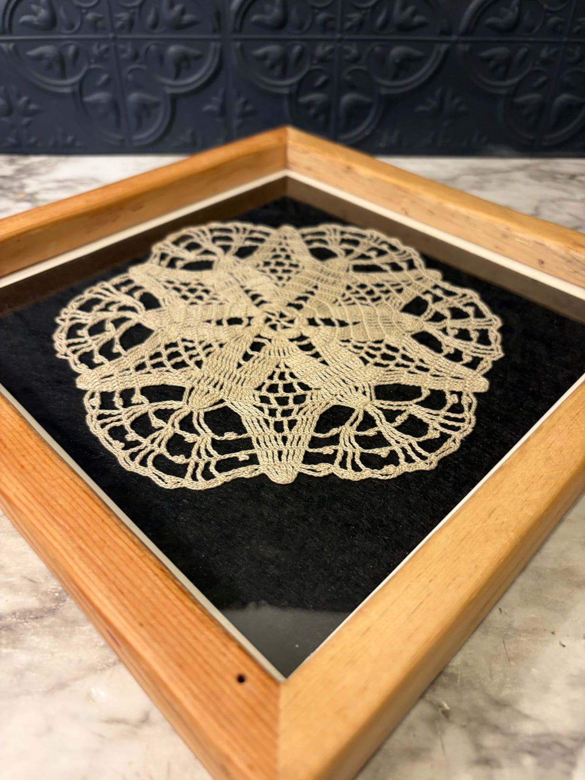 11" Light Framed Doiley