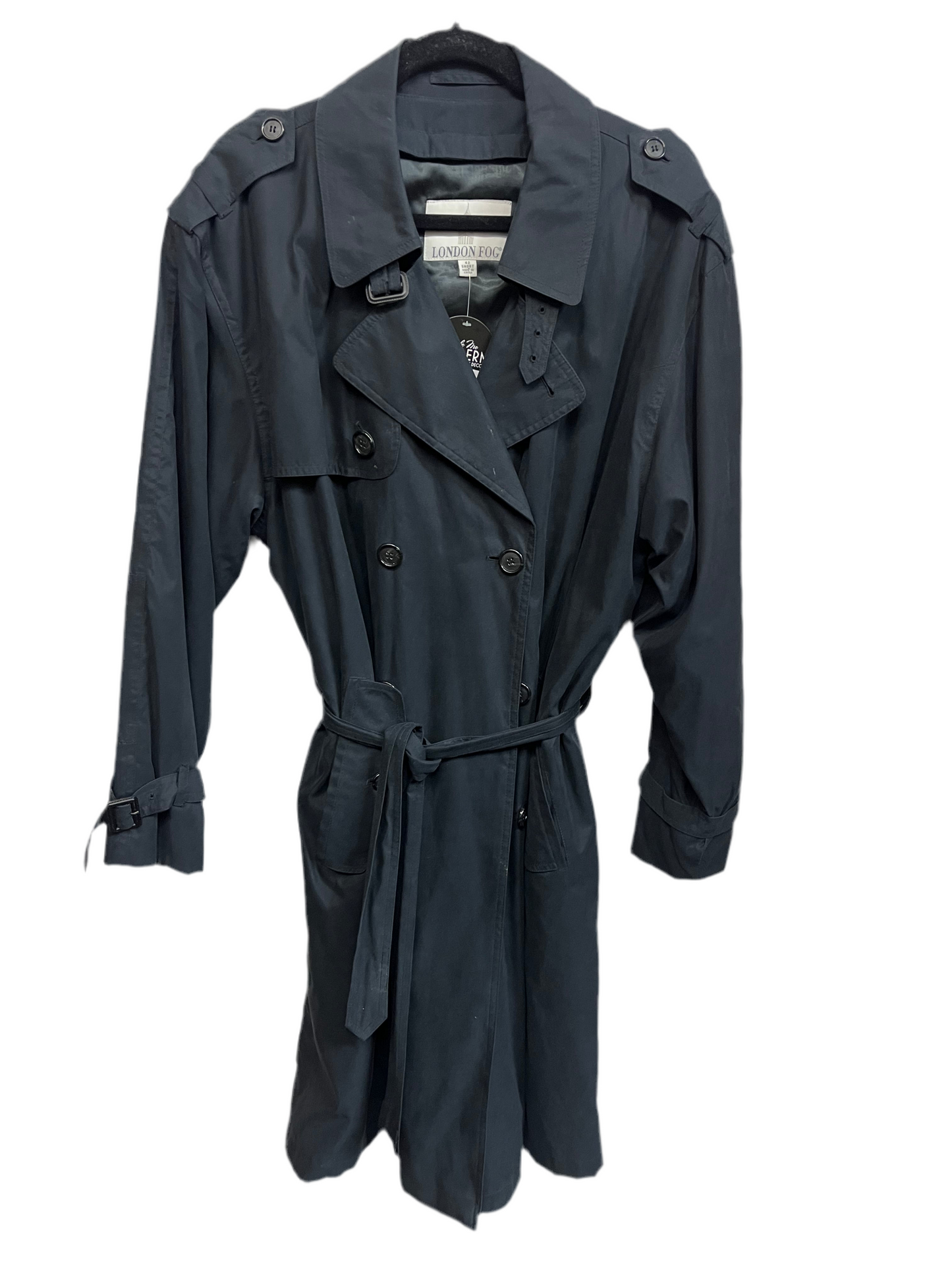 London Fog Black Trench Coat