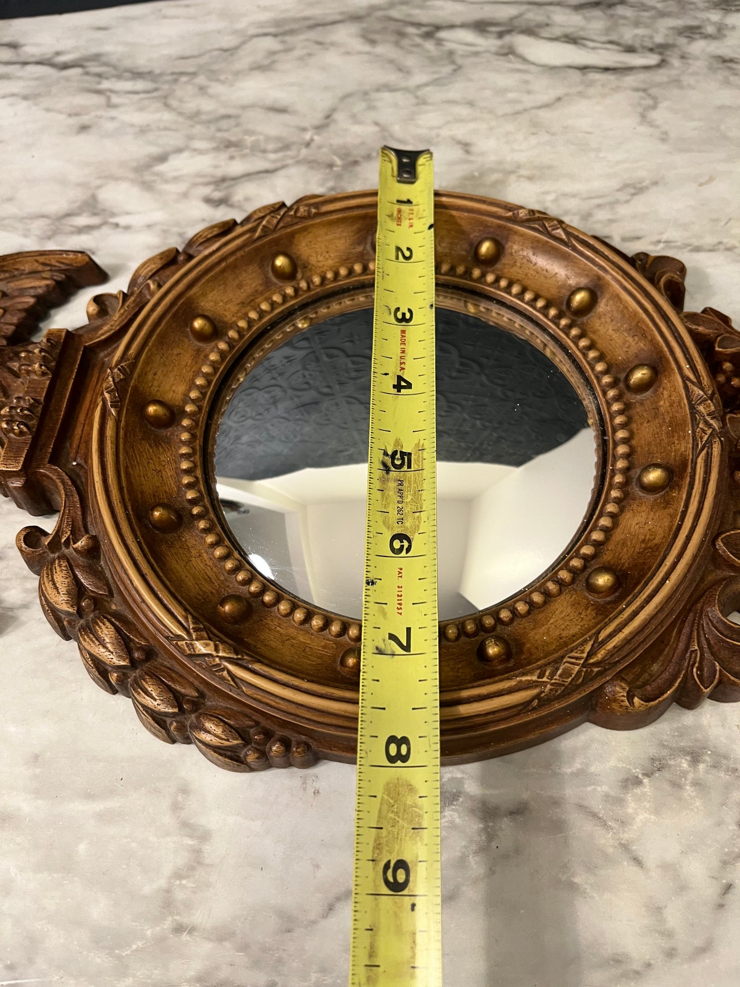 Syroco Bubble Style Mirror with Eagle