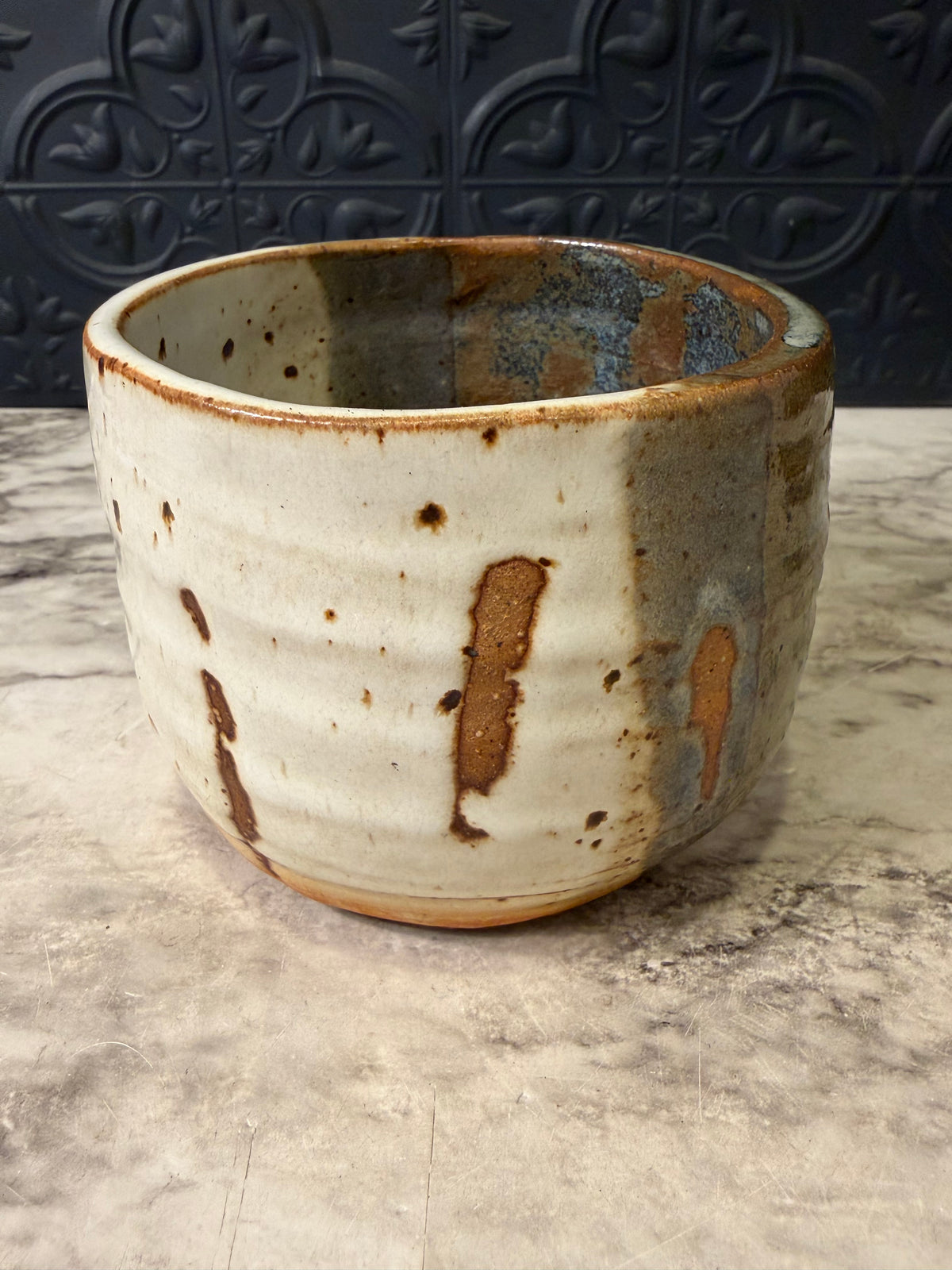 Studio Pottery Multi Color Bowl 3.5"