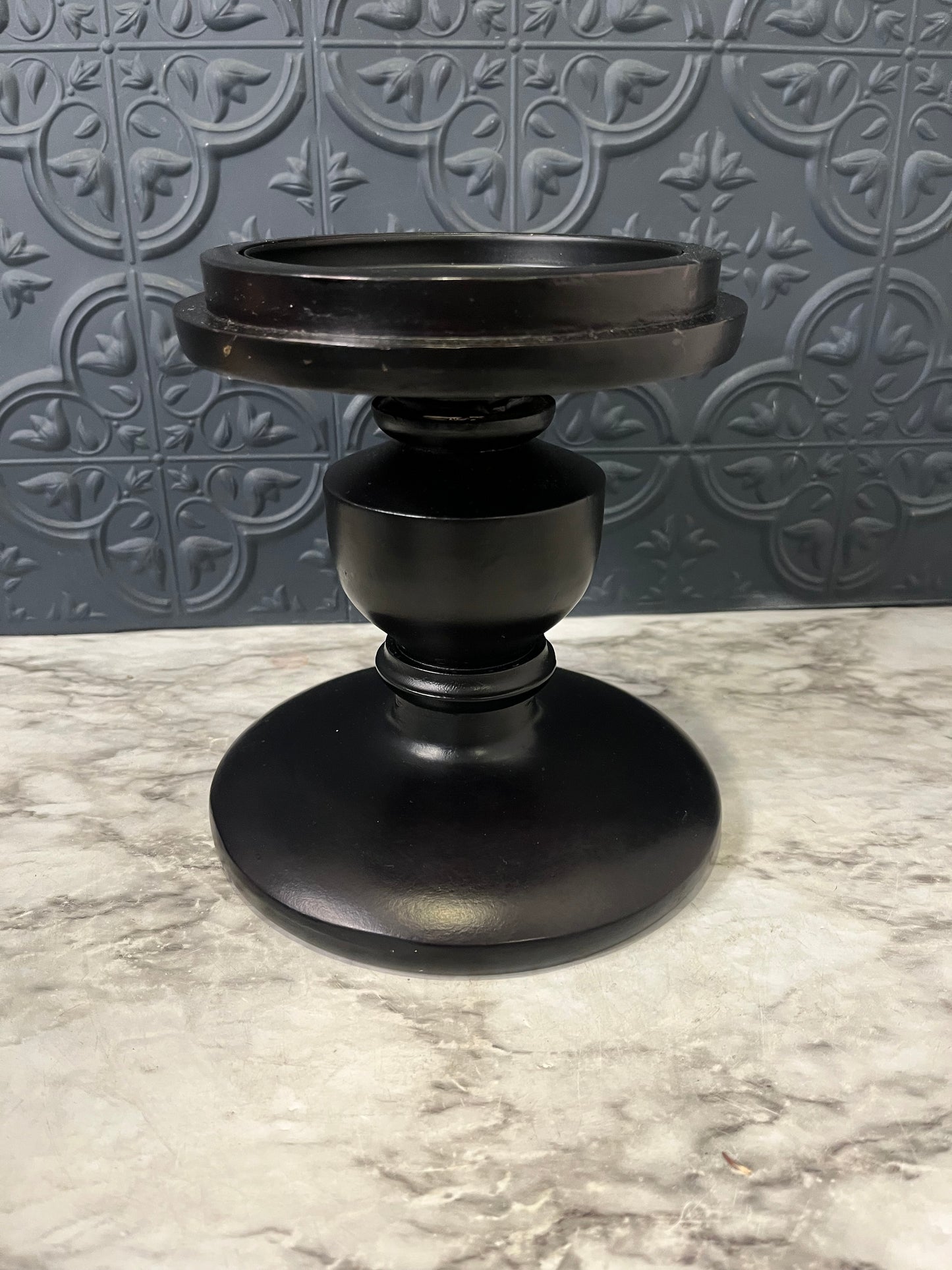 Chunky Black Pillar Pedestal