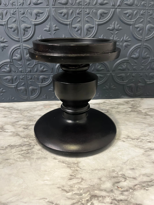 Chunky Black Pillar Pedestal