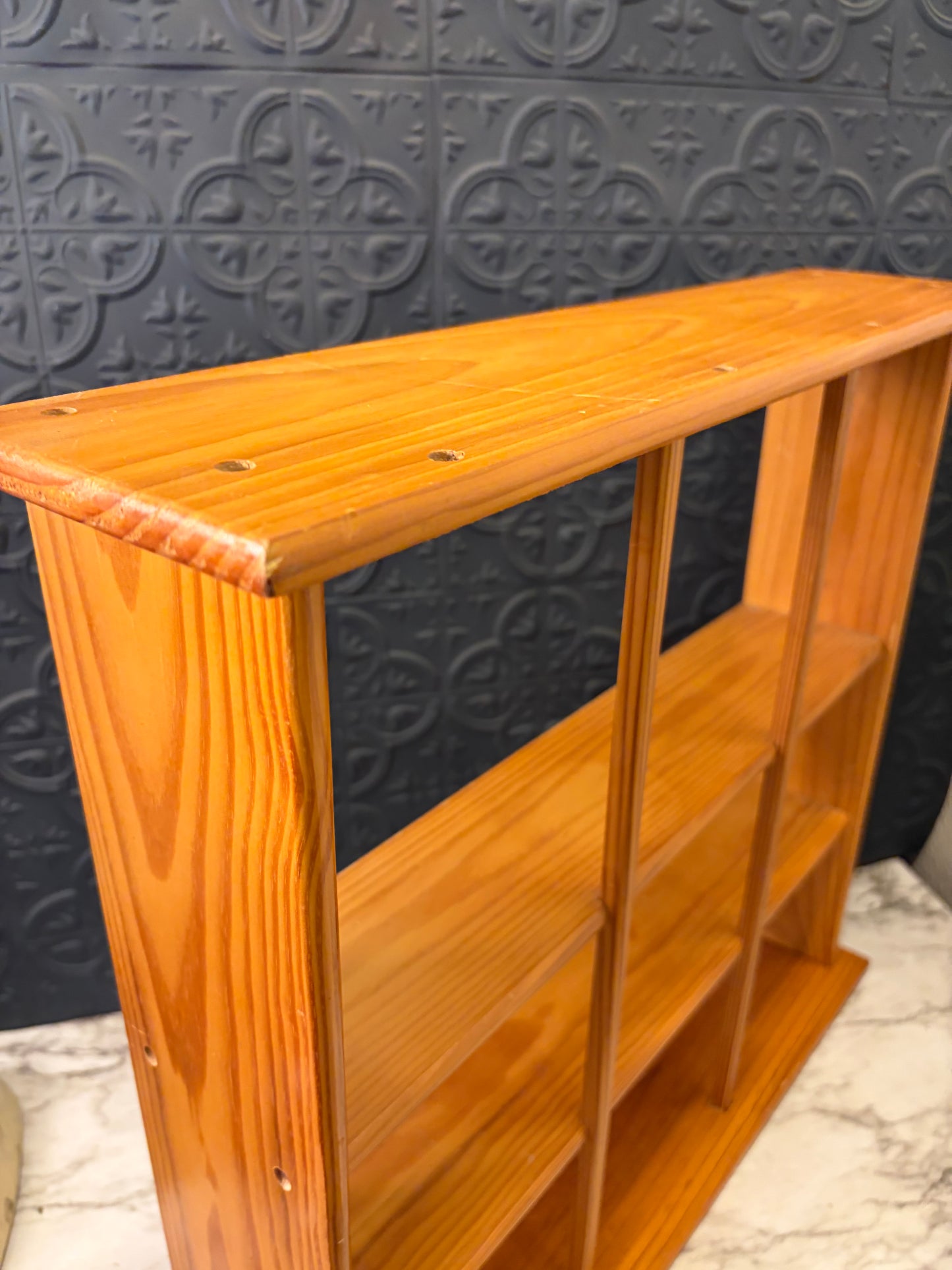 Light Wood Triple Trinket Shelf