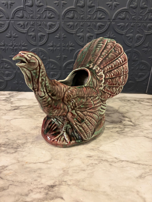 Vintage American Bisque Turkey Planter