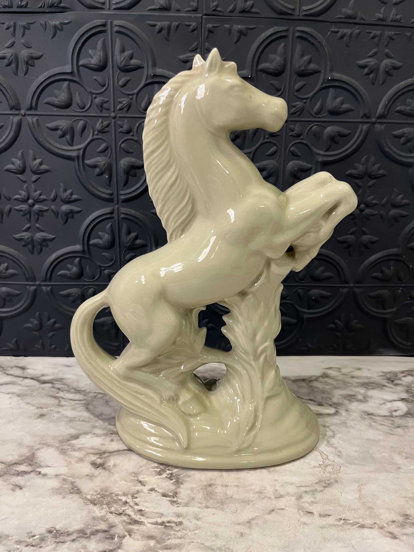 Light Green Ceramic Horse