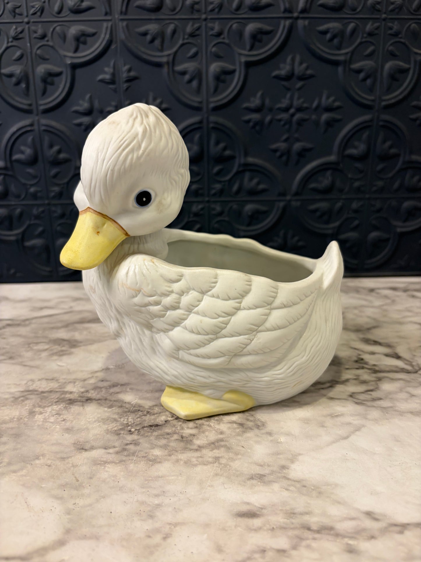 Porcelain Duck Planter