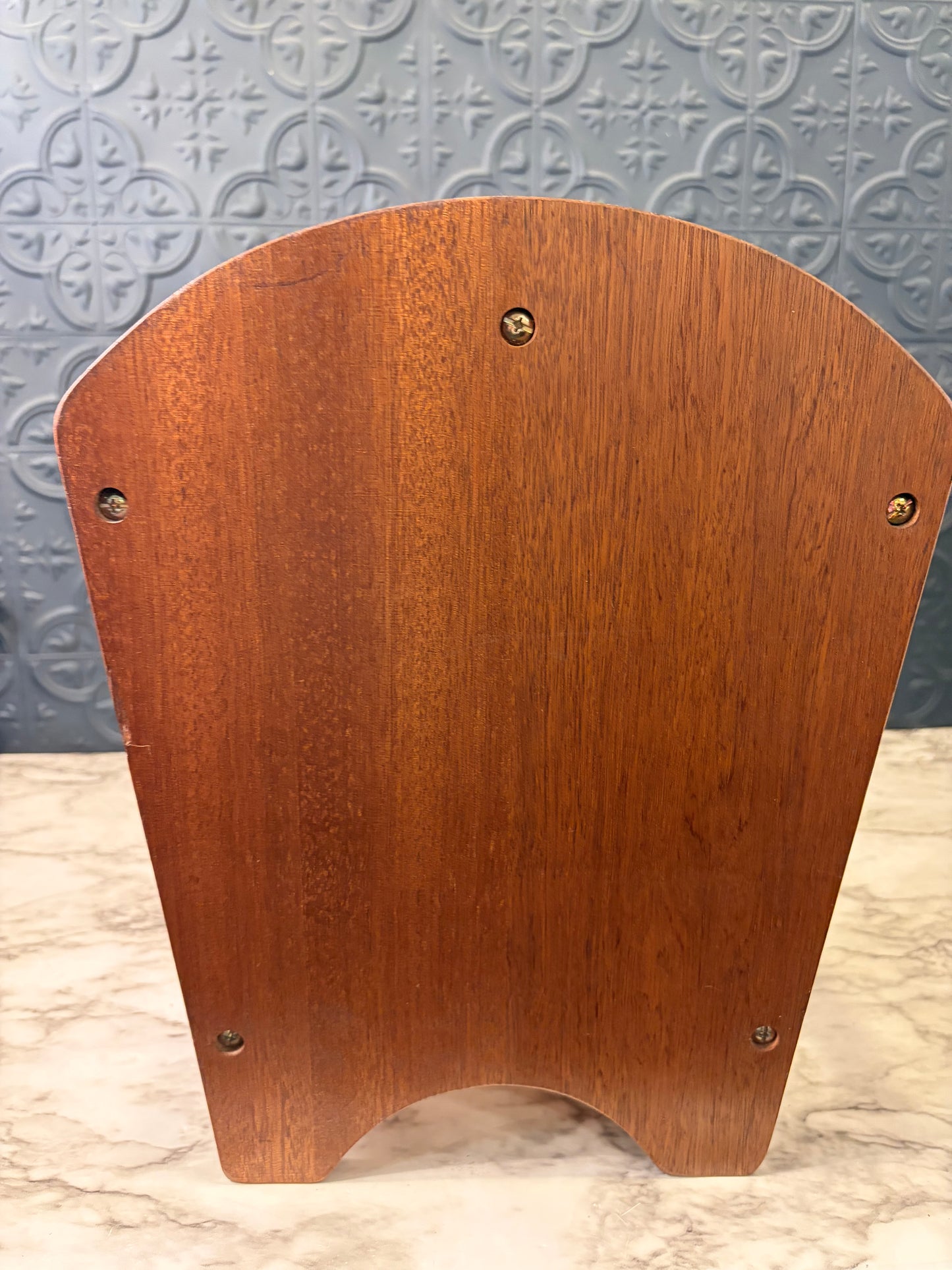 Wood Magazine Rack with X Design