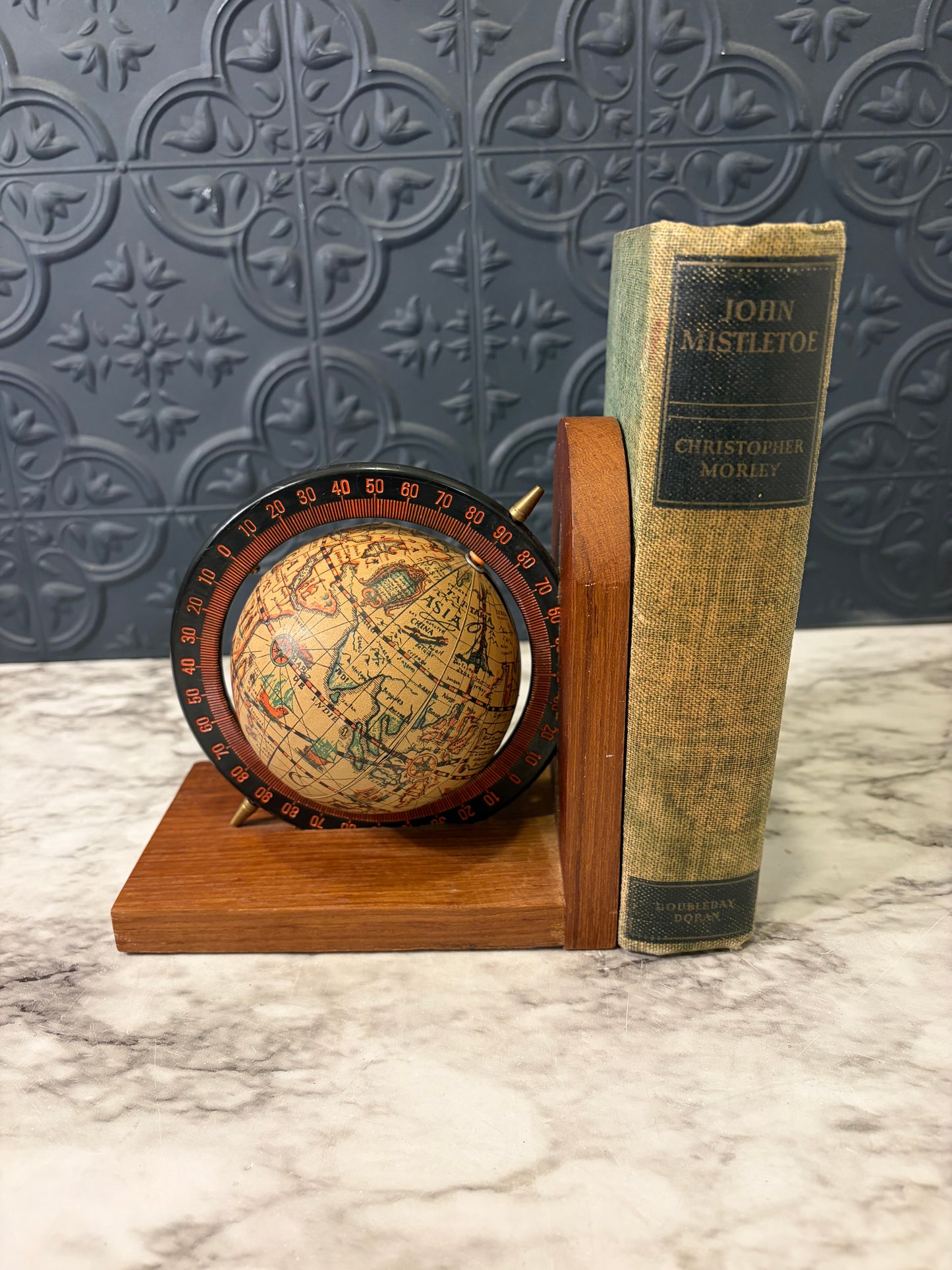 5.5" x 6" Globe Bookend Only One