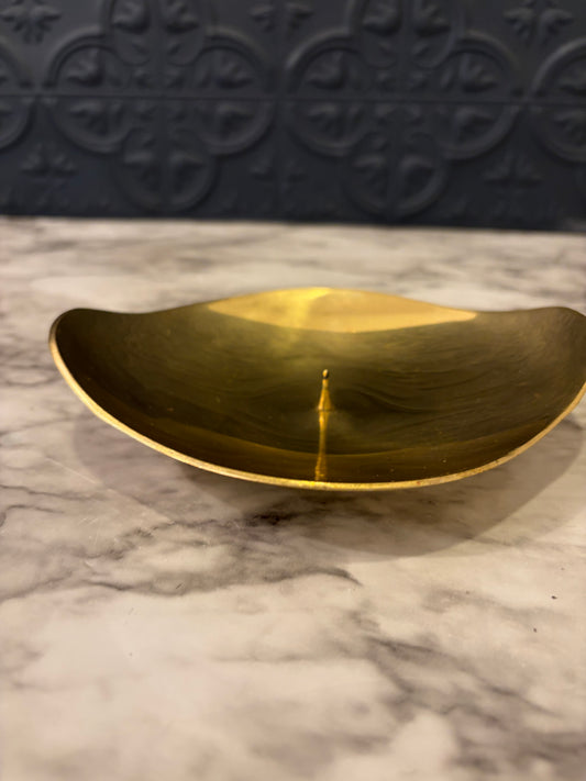Brass Rounded Diamond Pillar Holder