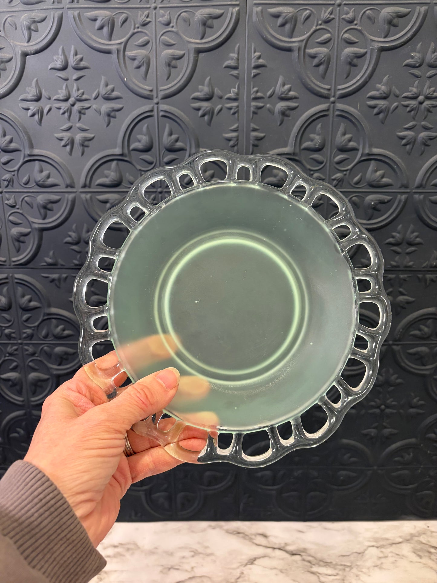 Pale Green Satin Lancaster bowl