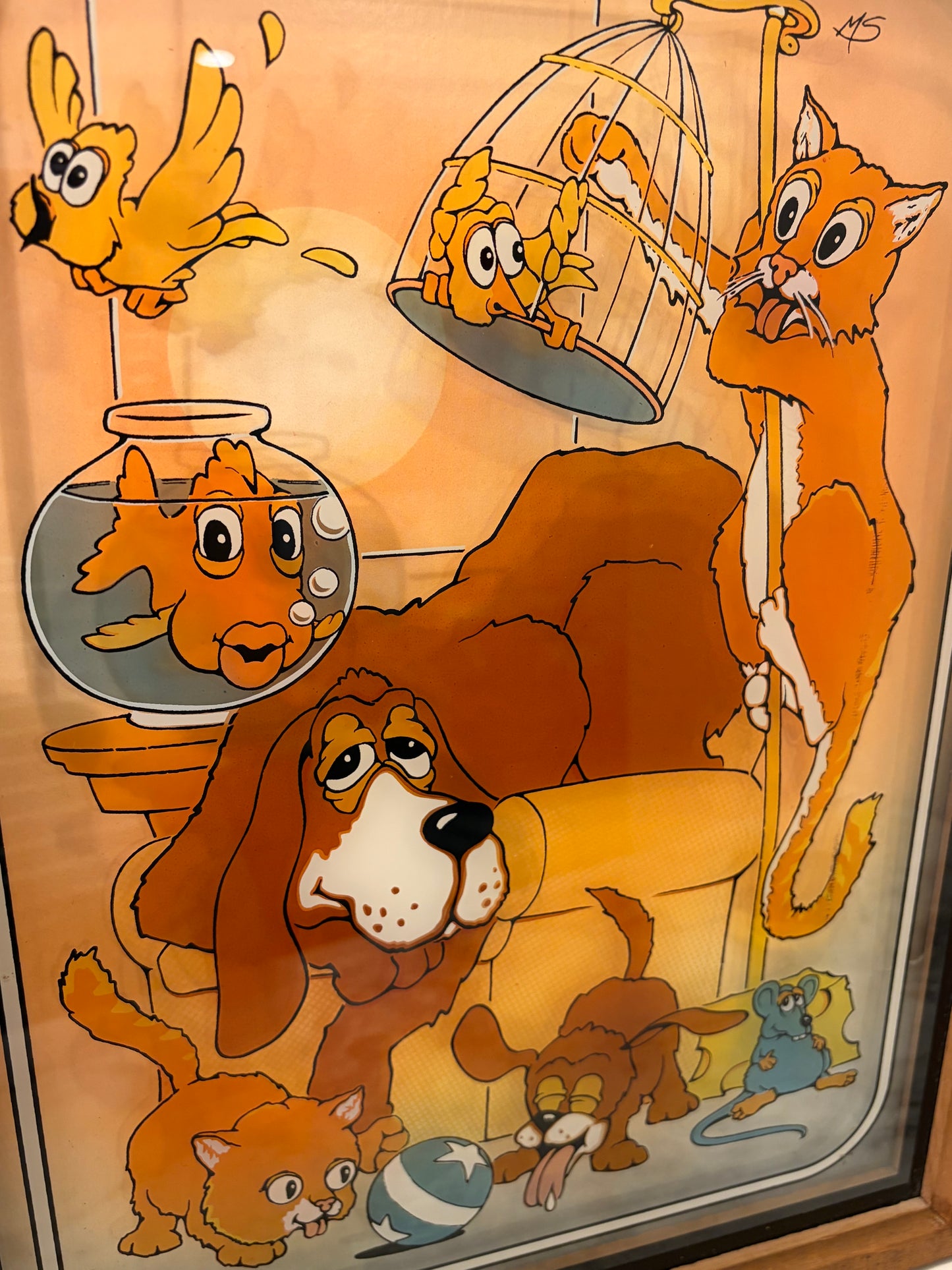 Pet Animals Reverse Print