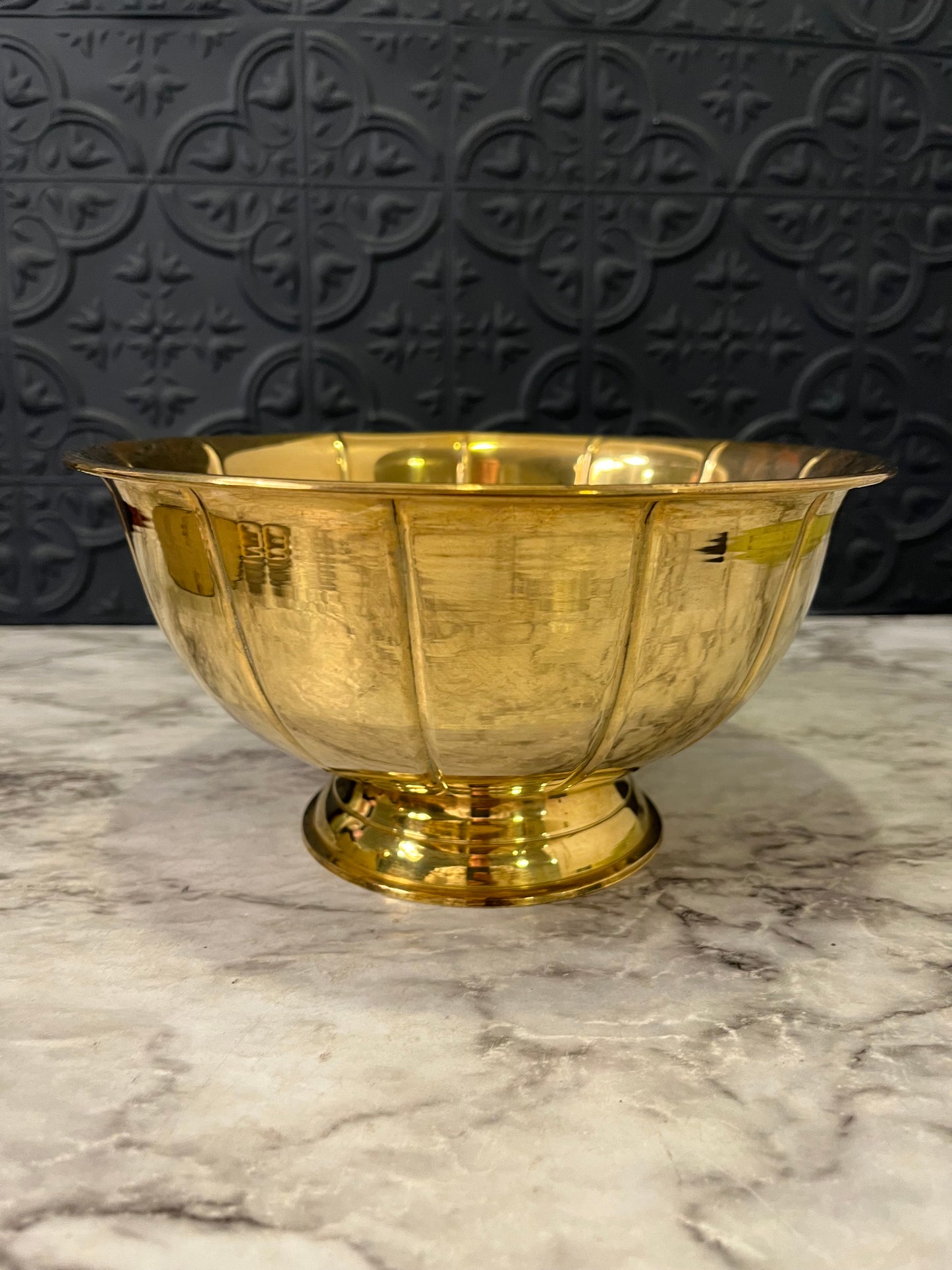 Brass Pedestal Bowl 8.5"
