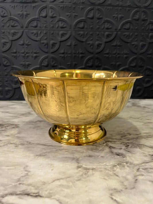Brass Pedestal Bowl 8.5"