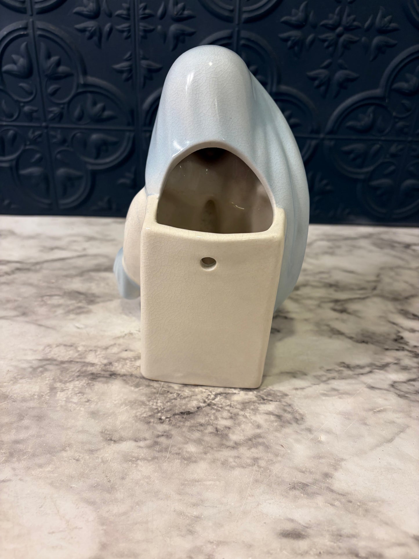 Praying Madonna Planter with Blue Robe
