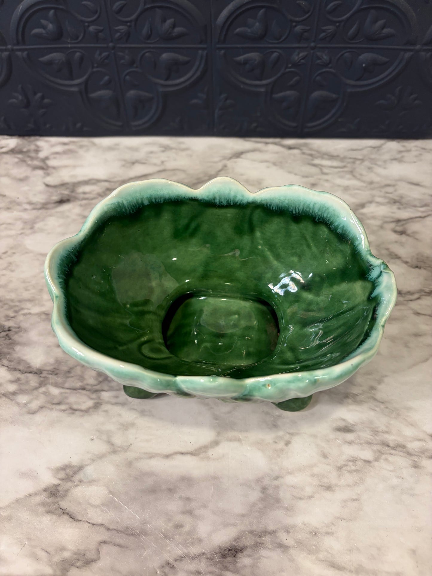 McCoy Style Green Two Tone Planter