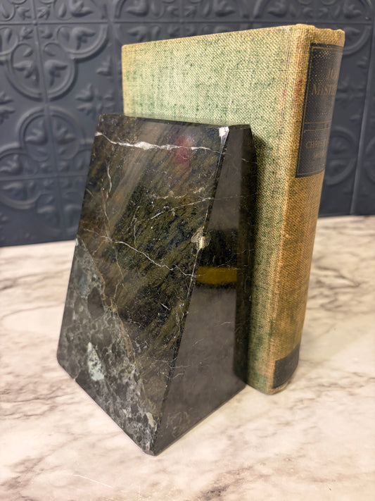 Black Marble Bookend Only one