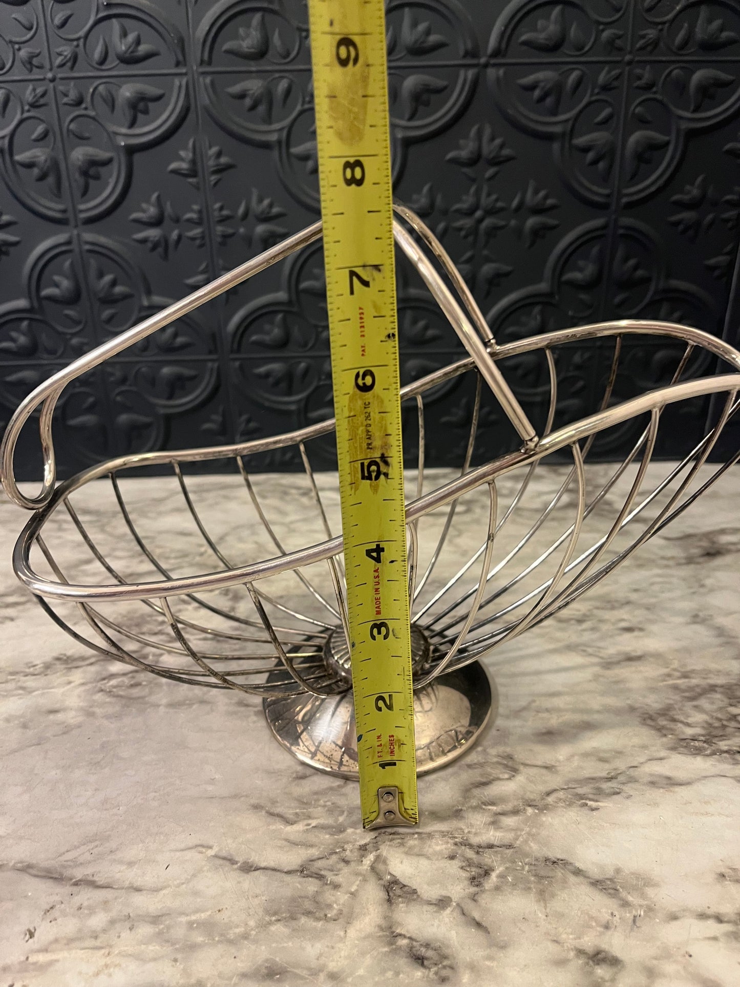 Silver Plate Wine Basket