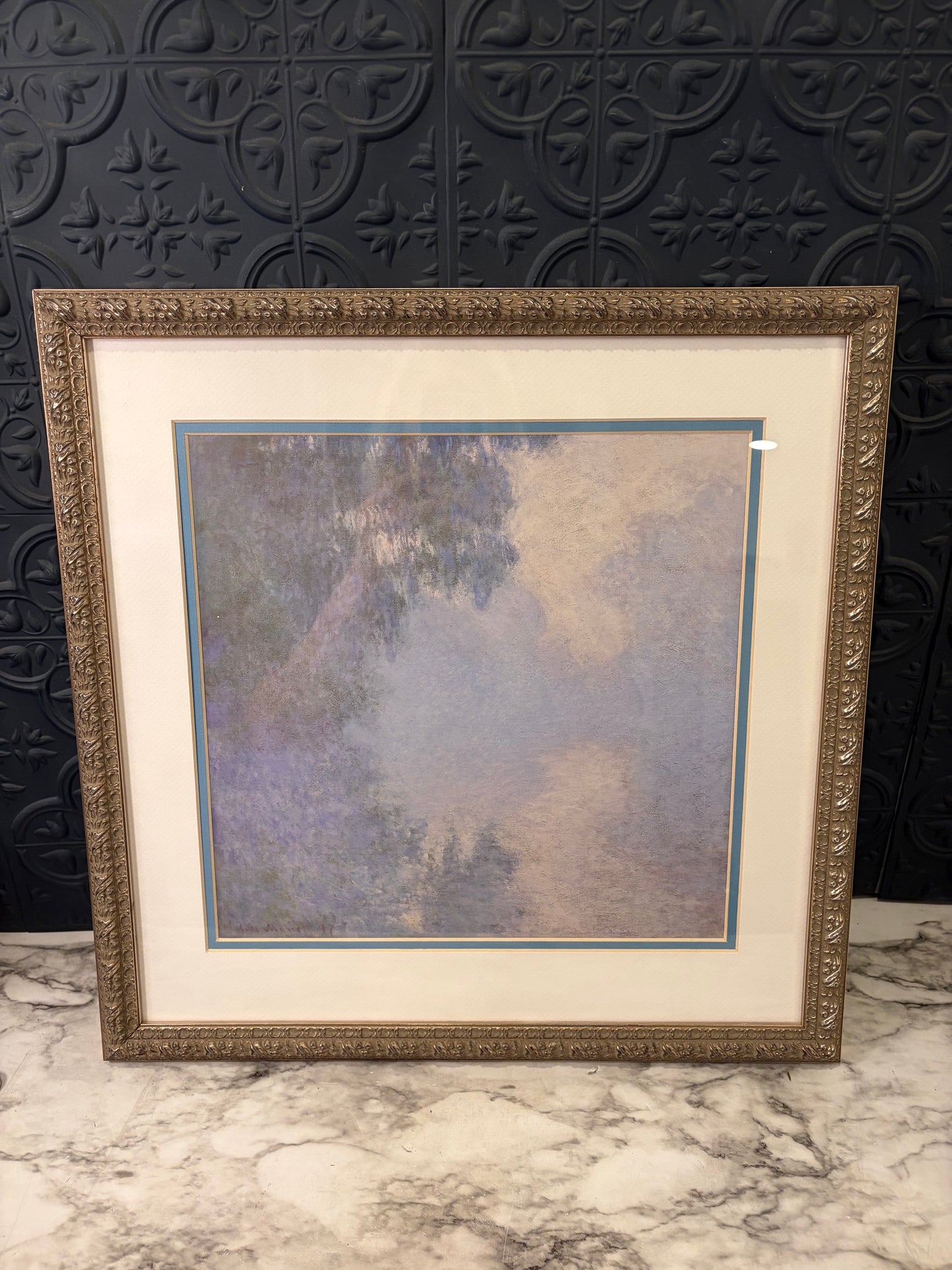Framed Monet Mornings on the Seine