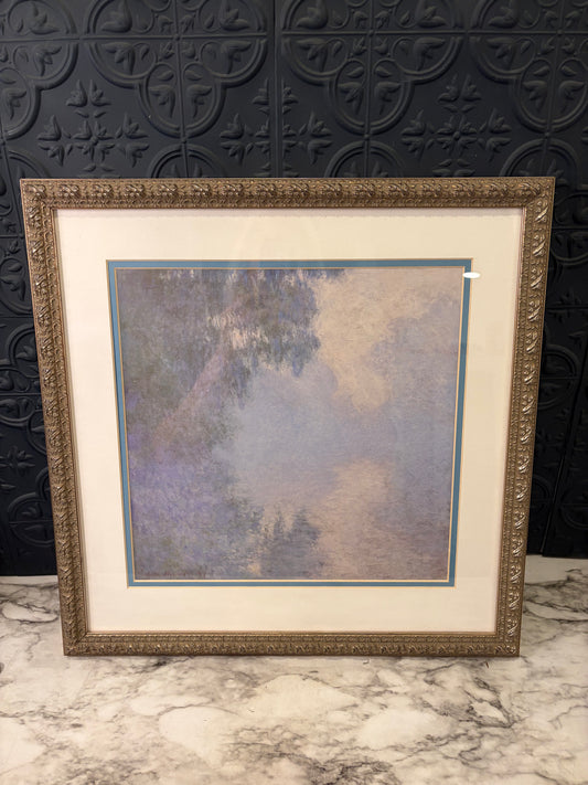 Framed Monet Mornings on the Seine