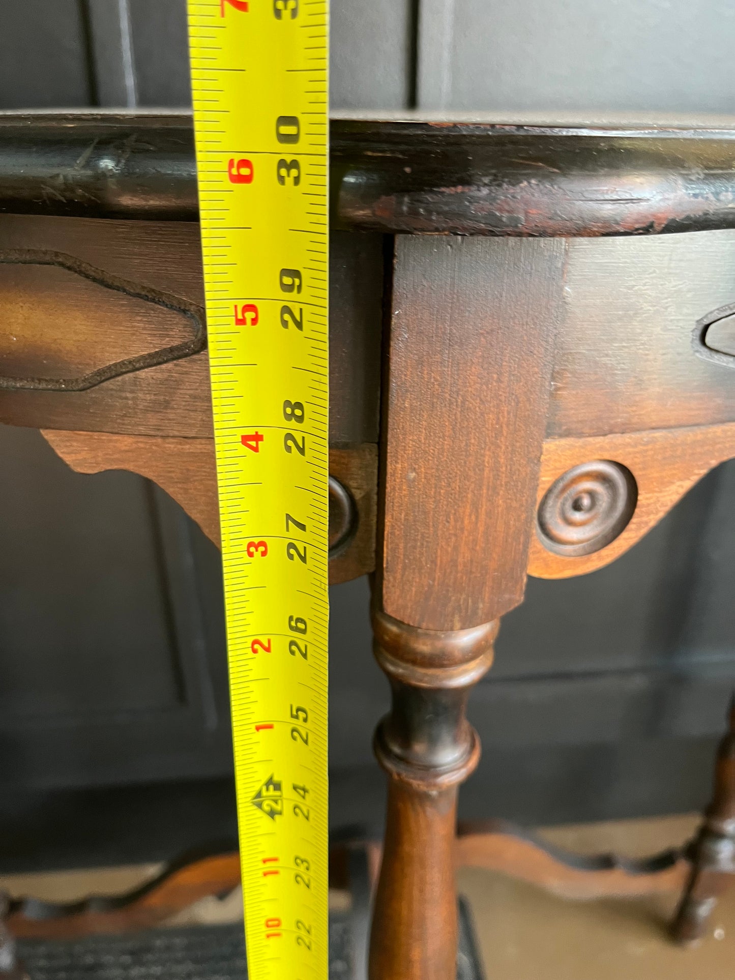 Half Moon Entry with Wood Inlay