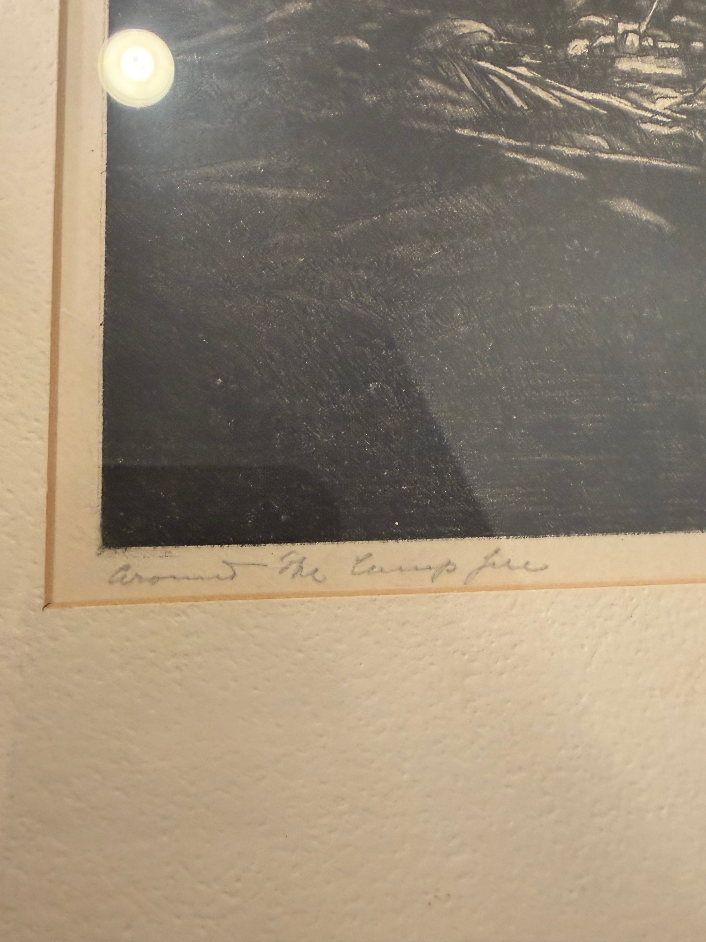 Framed Print of "Around the Camp Fire" by Hans Kleiber