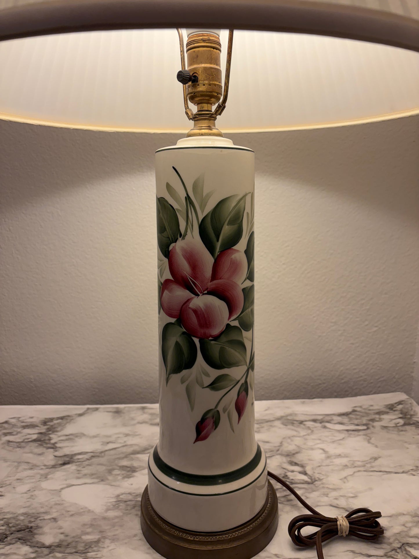Porcelain Floral Lamp Base